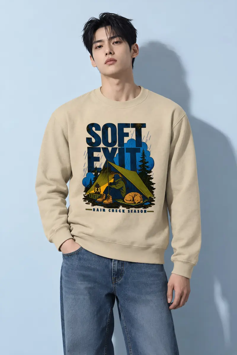 "Rain Check Season" Heavy Blend Unisex Crewneck Sweatshirt
