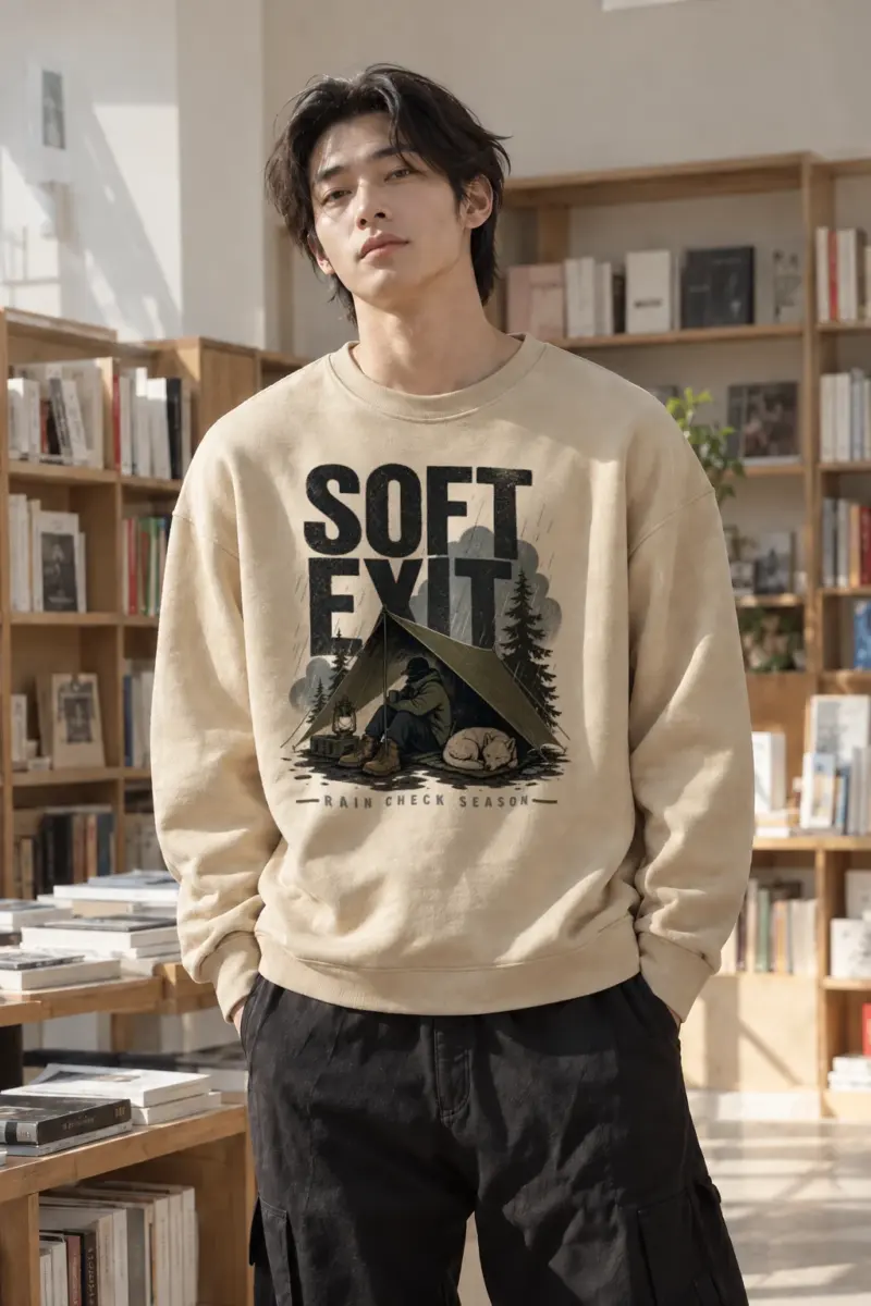 "Rain Check Season" Heavy Blend Unisex Crewneck Sweatshirt | Gildan 18000