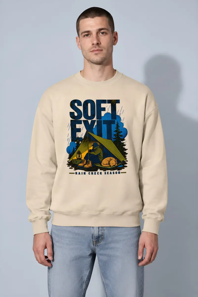 "Rain Check Season" Heavy Blend Unisex Crewneck Sweatshirt