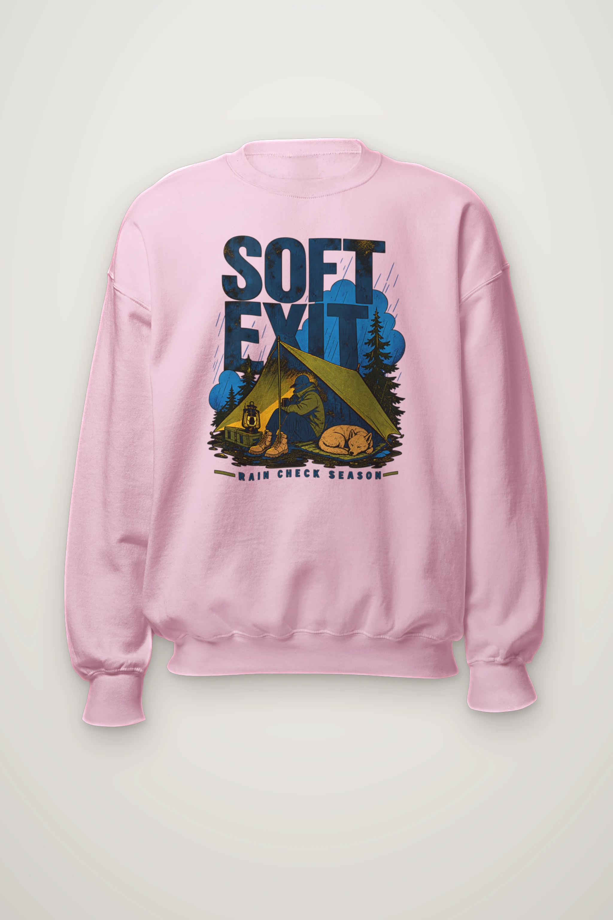 "Rain Check Season" Heavy Blend Unisex Crewneck Sweatshirt
