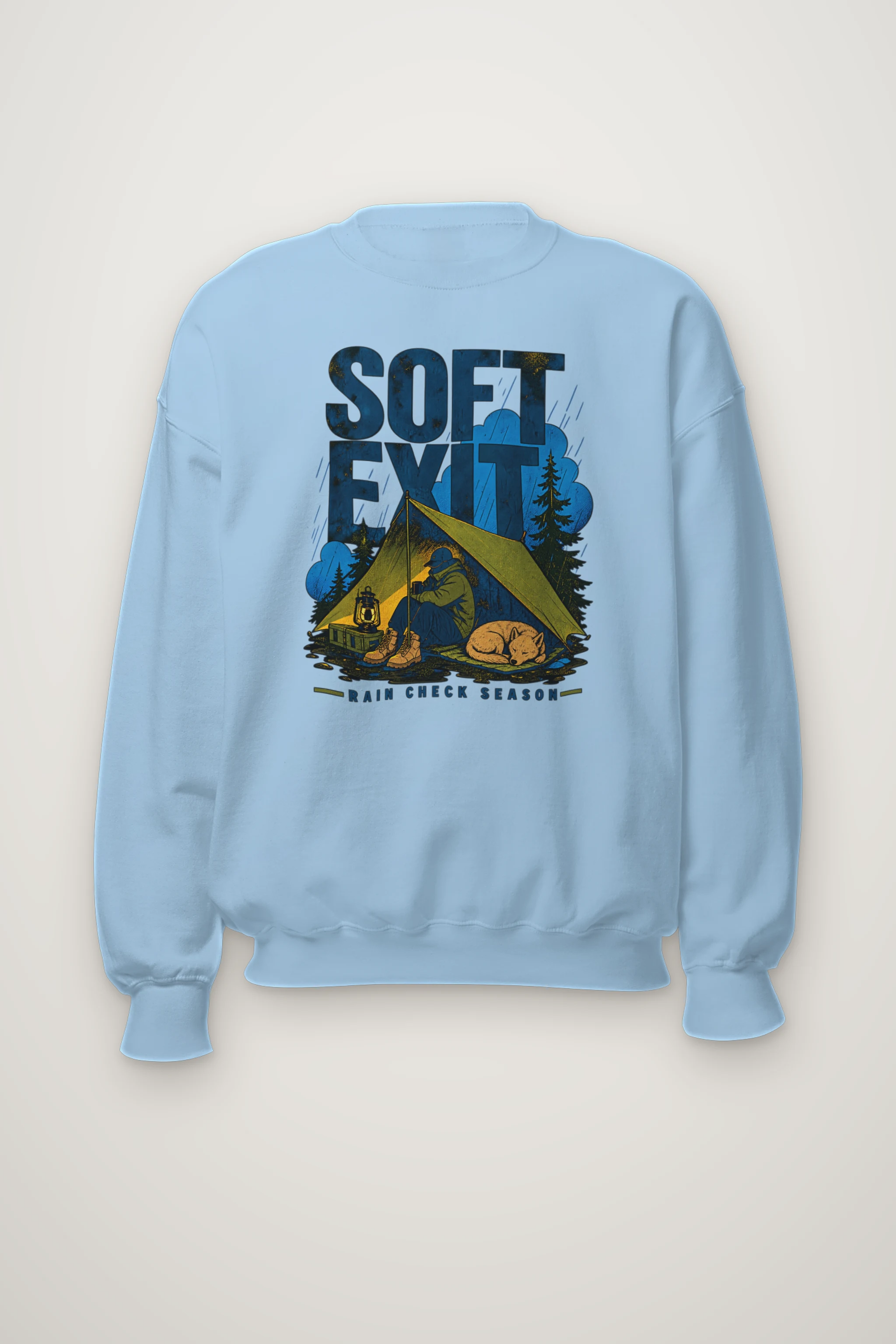 "Rain Check Season" Heavy Blend Unisex Crewneck Sweatshirt