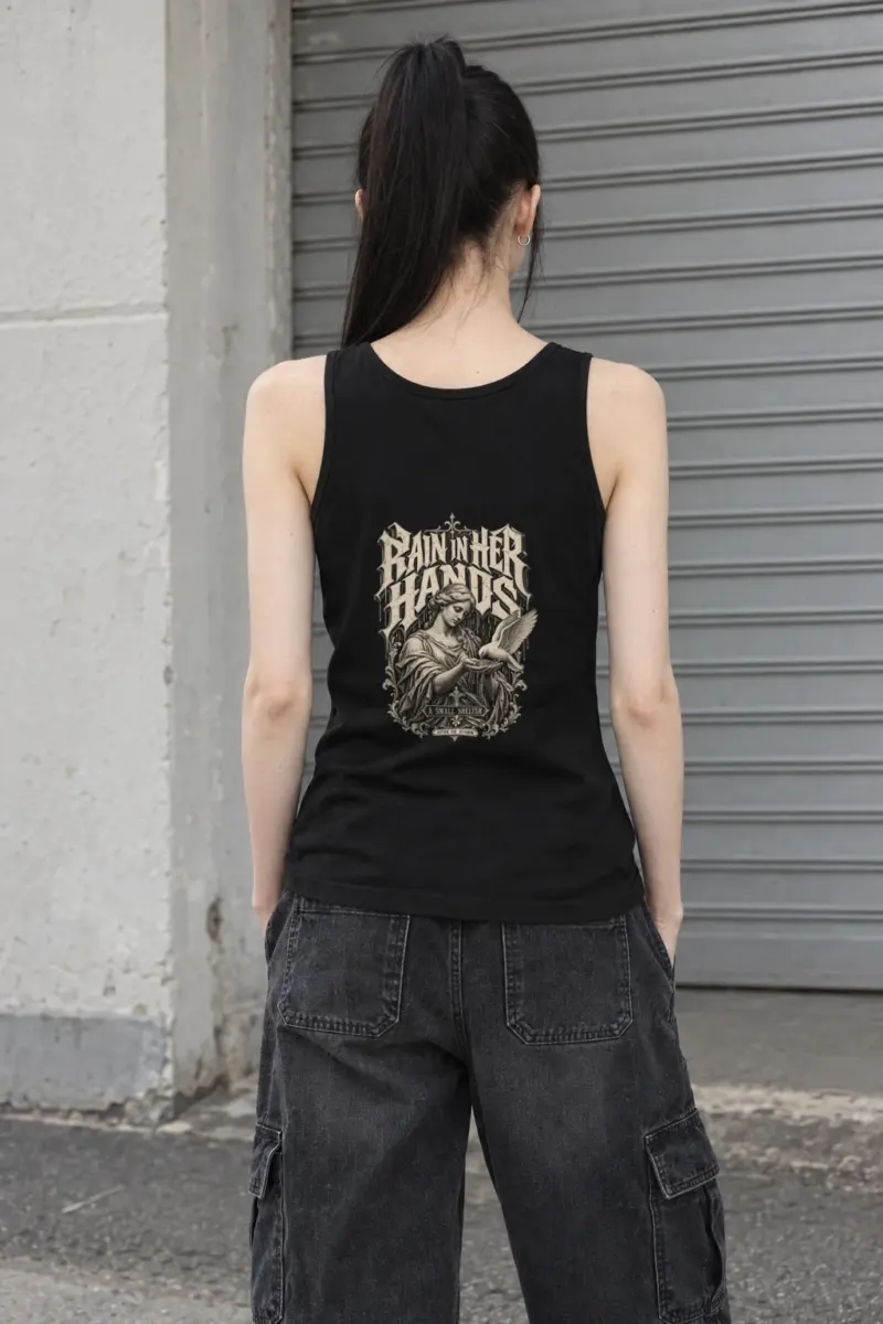 "Rain in Her Hands" Unisex Jersey Tank
