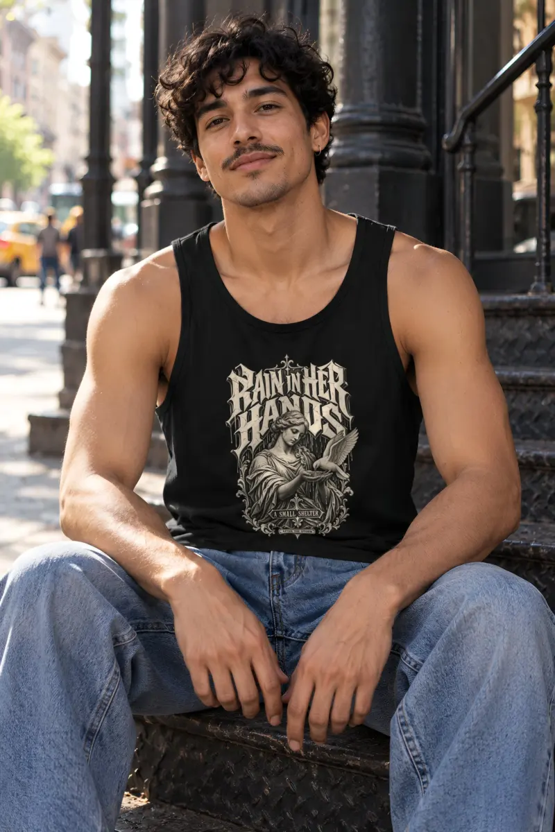"Rain in Her Hands" Unisex Jersey Tank