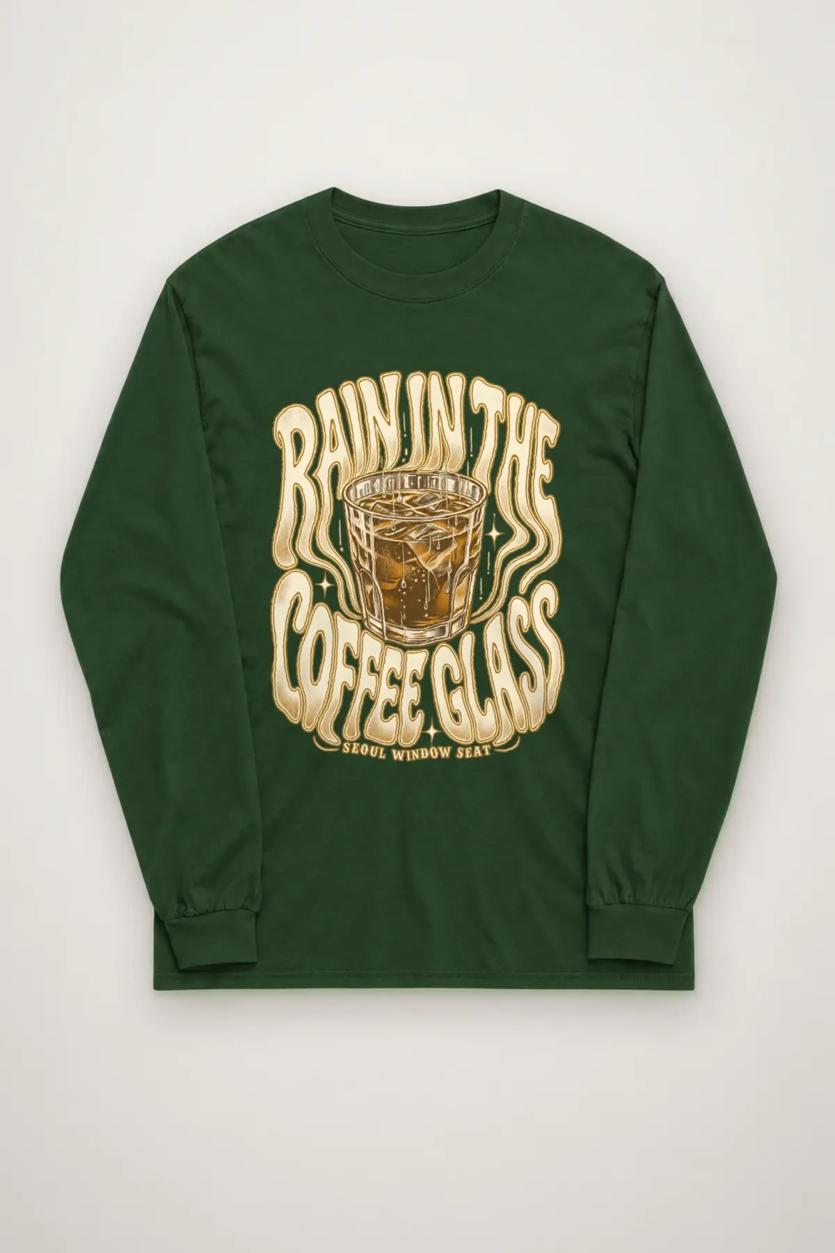 "Rain in the Coffee Glass" Unisex Longsleeve T-shirt