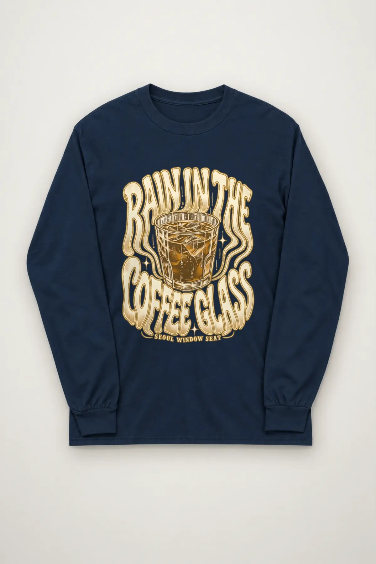 "Rain in the Coffee Glass" Unisex Longsleeve T-shirt