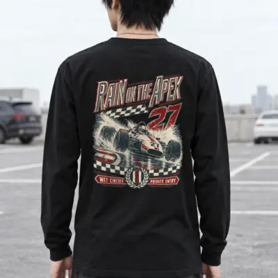 "Rain on the Apex" Unisex Longsleeve T-shirt