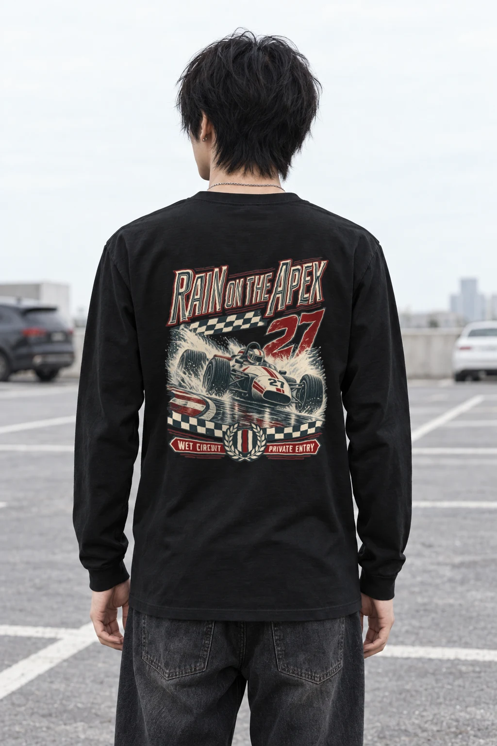 "Rain on the Apex" Unisex Longsleeve T-shirt