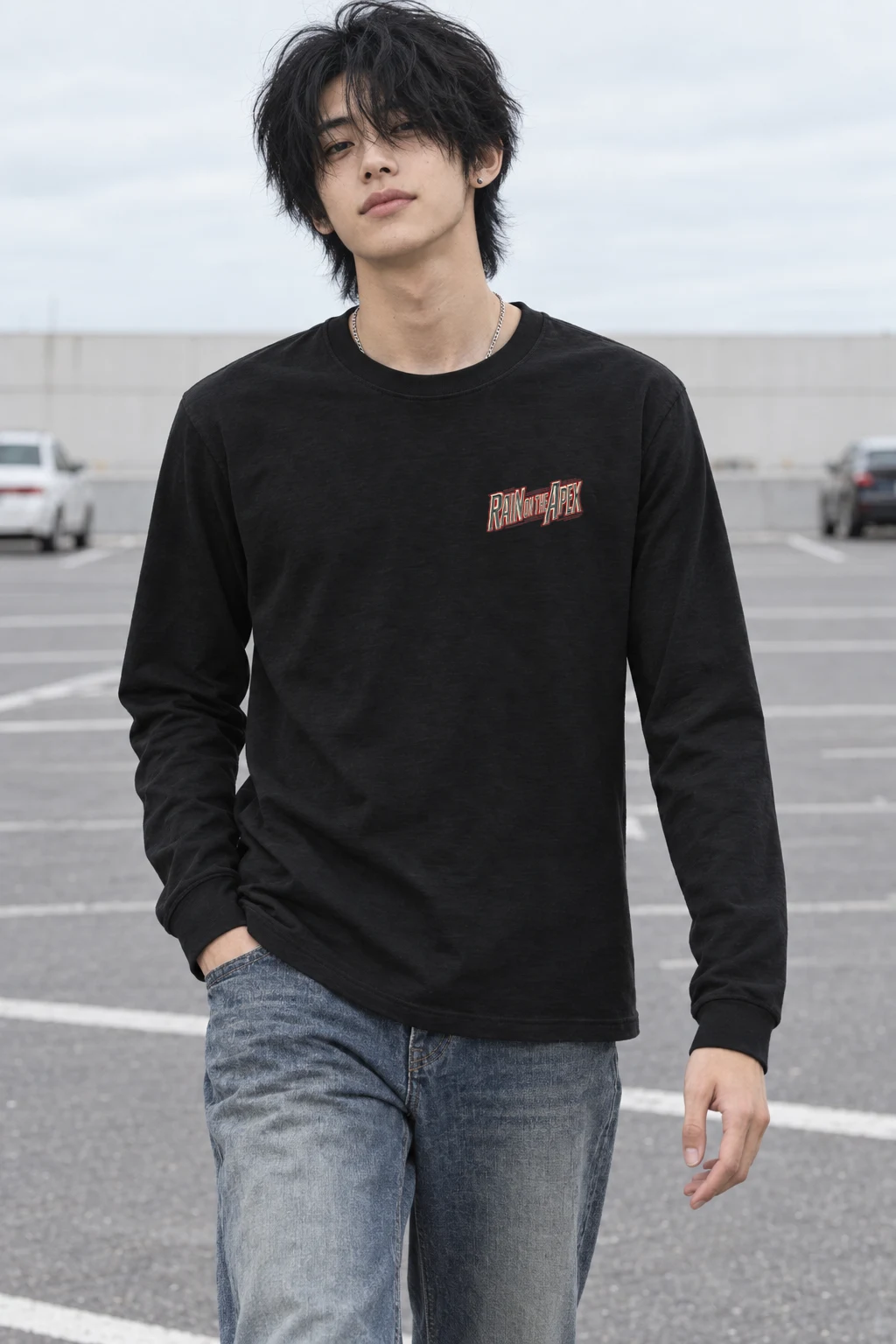"Rain on the Apex" Unisex Longsleeve T-shirt