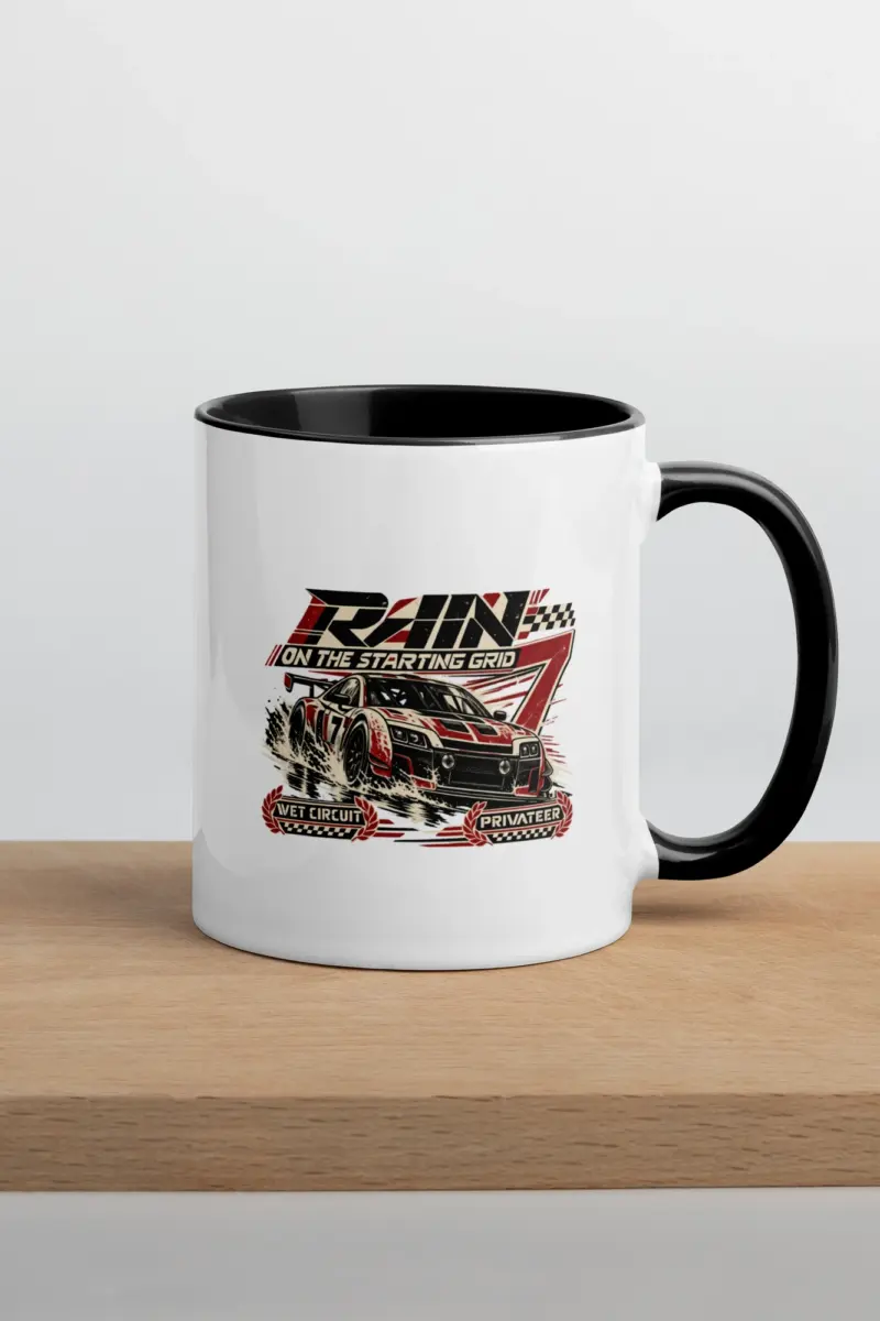 “Rain on the Starting Grid” 11oz Ceramic Mug