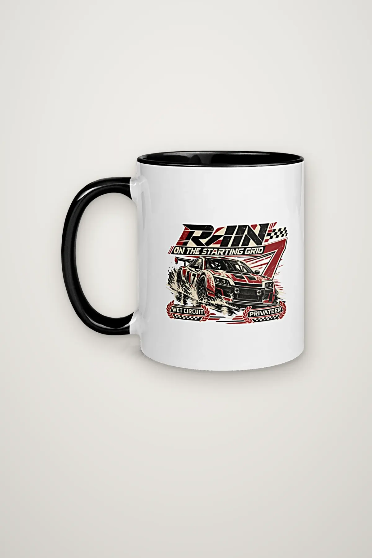 "Rain on the Starting Grid" 11oz Ceramic Mug