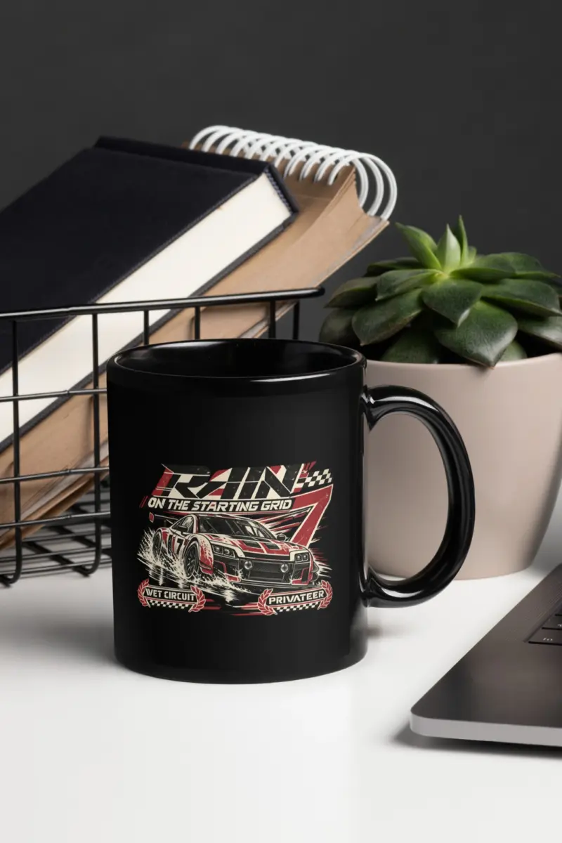 "Rain on the Starting Grid" 11oz Ceramic Mug