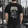 "Rain Route City Cycling" Heavyweight Unisex Crewneck T-shirt