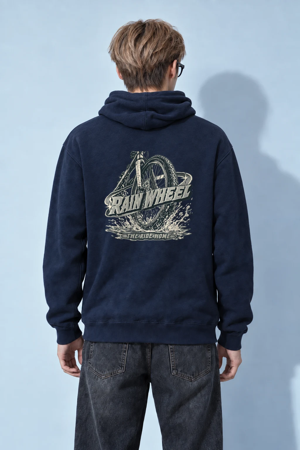 "Rain Wheel The Ride Home" Heavy Blend Unisex Pullover Hoodie