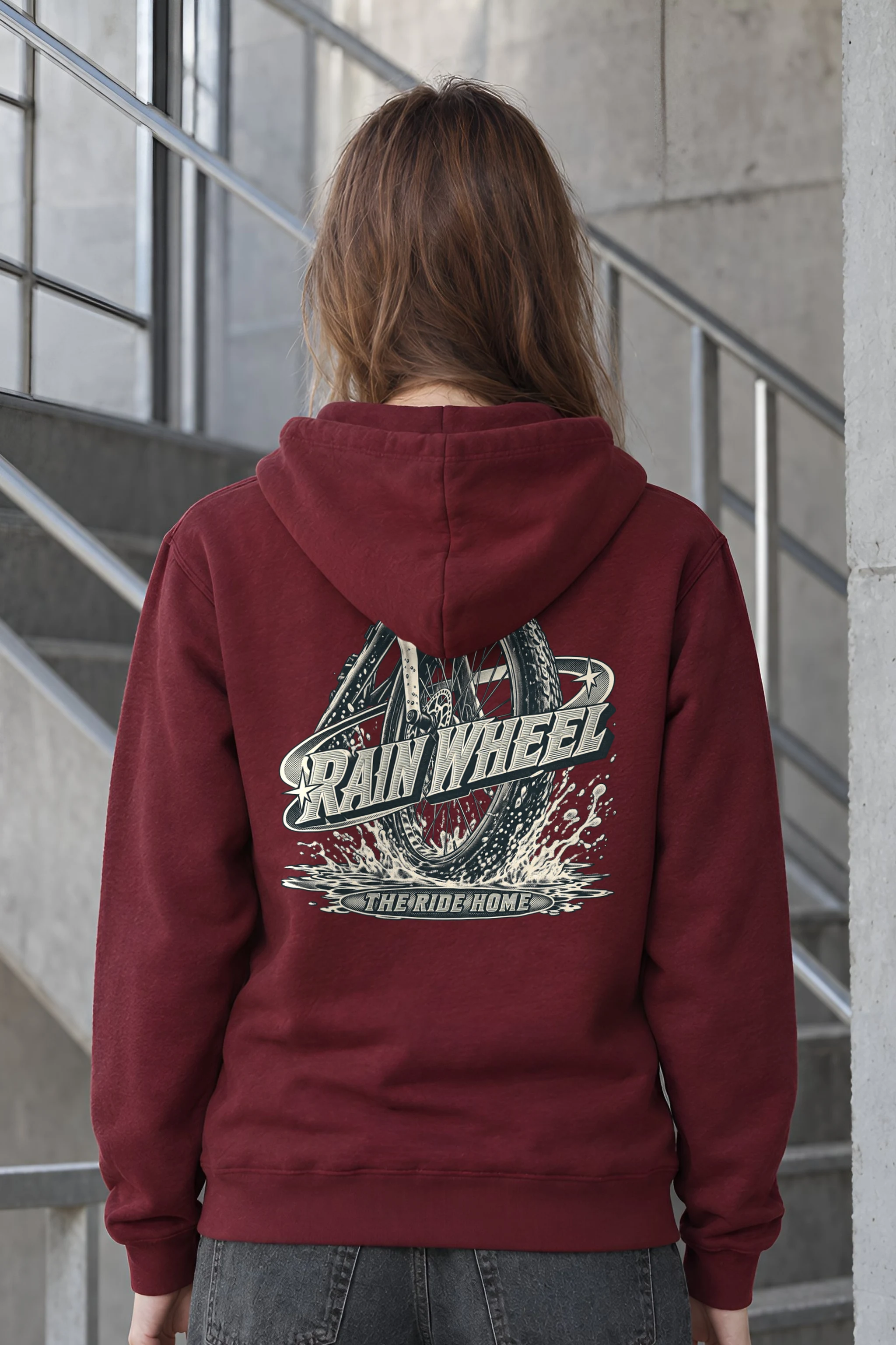 "Rain Wheel The Ride Home" Heavy Blend Unisex Pullover Hoodie