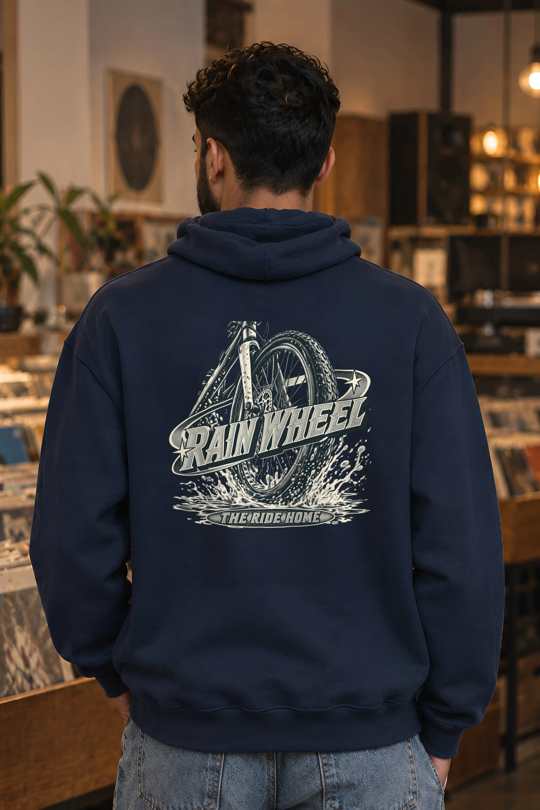 "Rain Wheel The Ride Home" Heavy Blend Unisex Pullover Hoodie