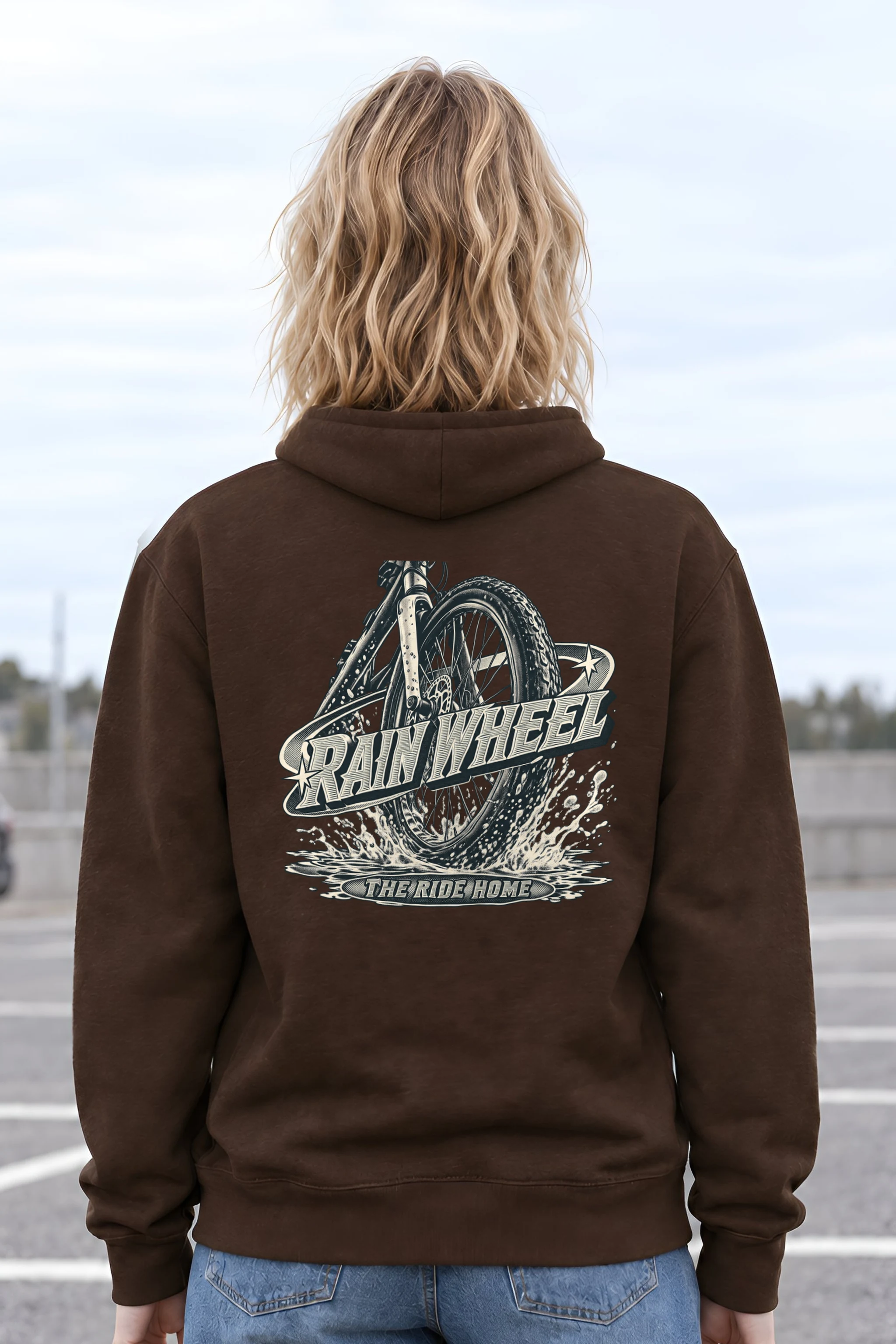 "Rain Wheel The Ride Home" Heavy Blend Unisex Pullover Hoodie