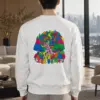 "Rainbow Village Walk" Heavy Blend Unisex Crewneck Sweatshirt | Gildan 18000
