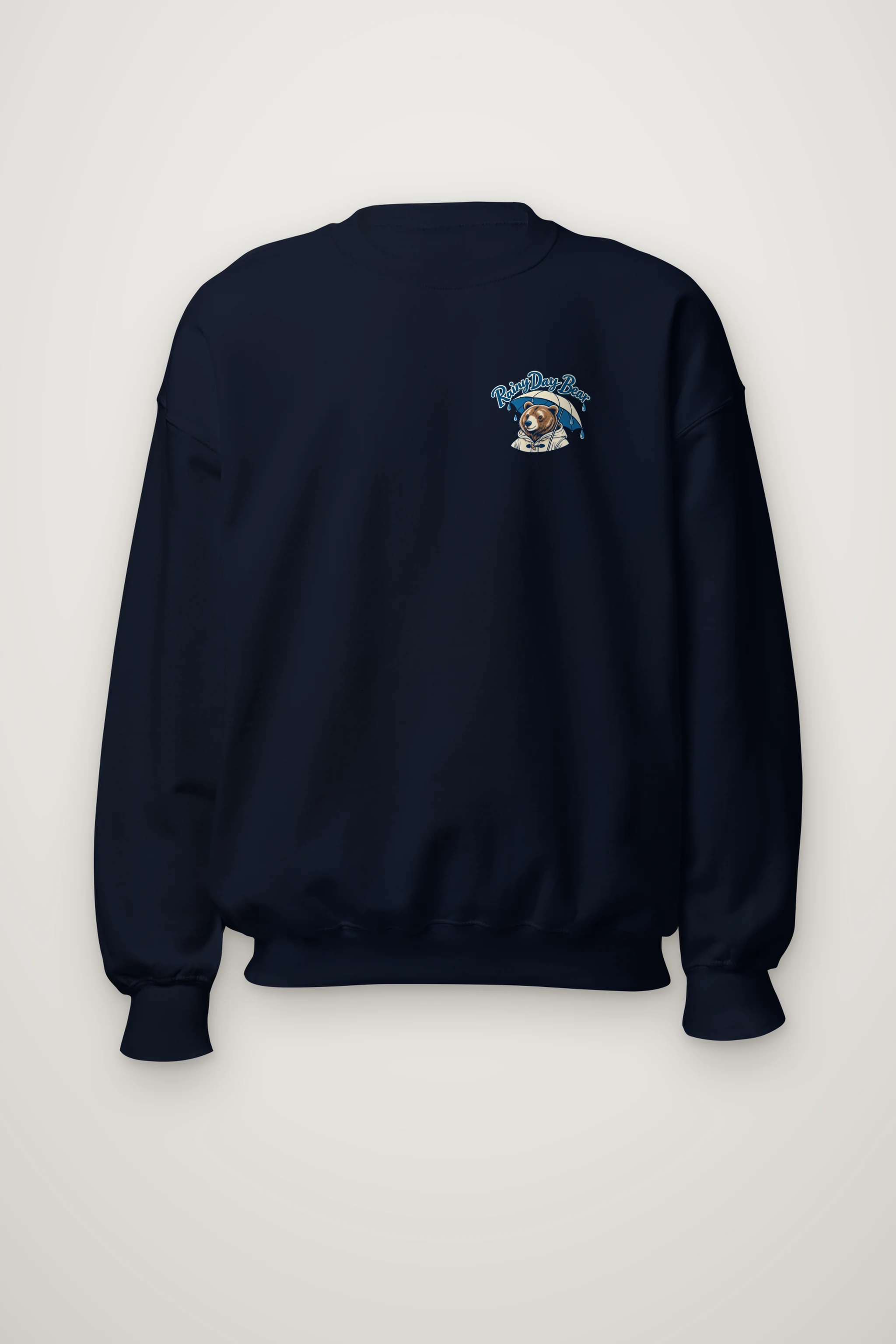 "Rainy Day Bear" Heavy Blend Unisex Crewneck Sweatshirt
