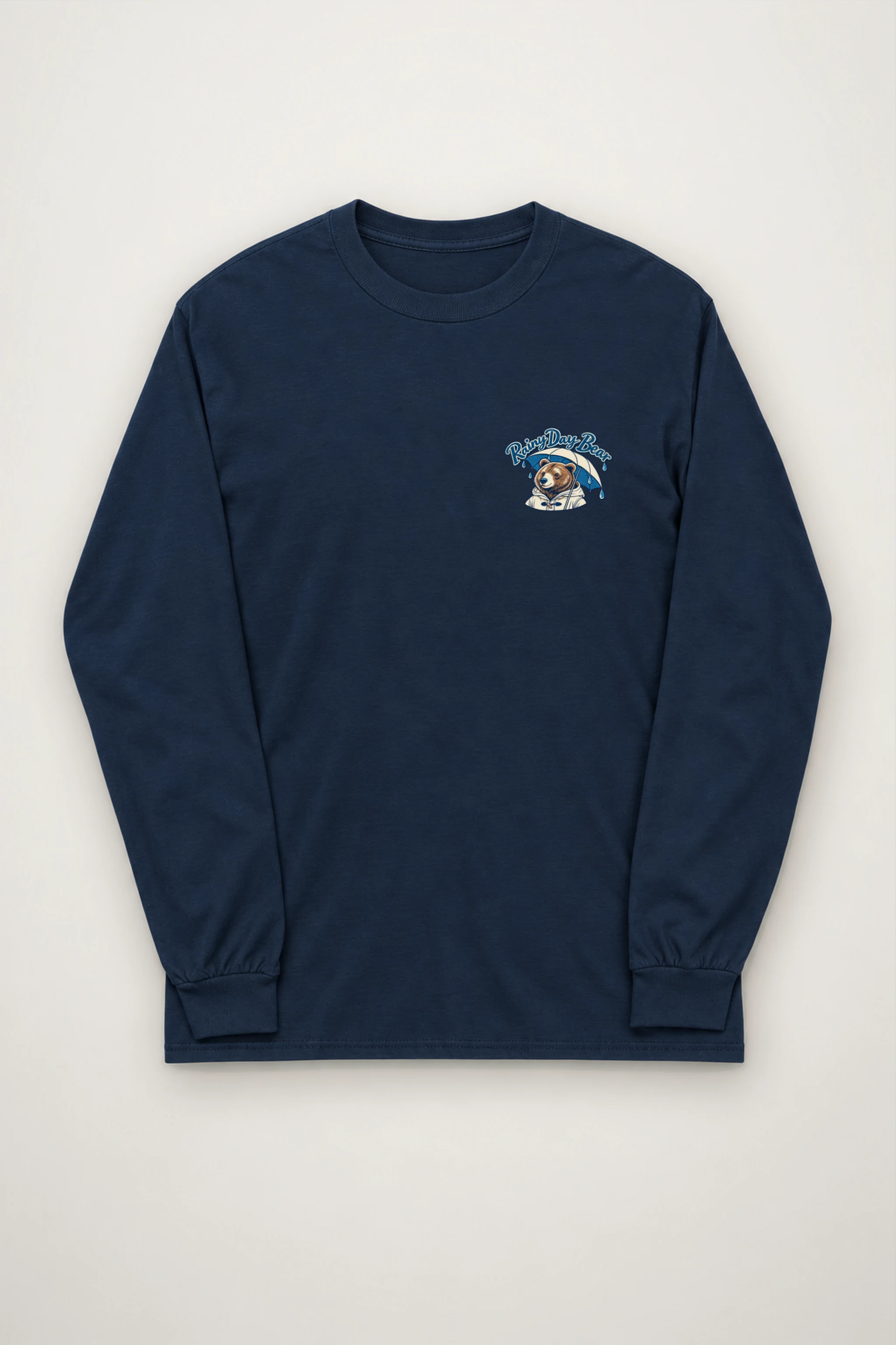"Rainy Day Bear" Unisex Longsleeve T-shirt