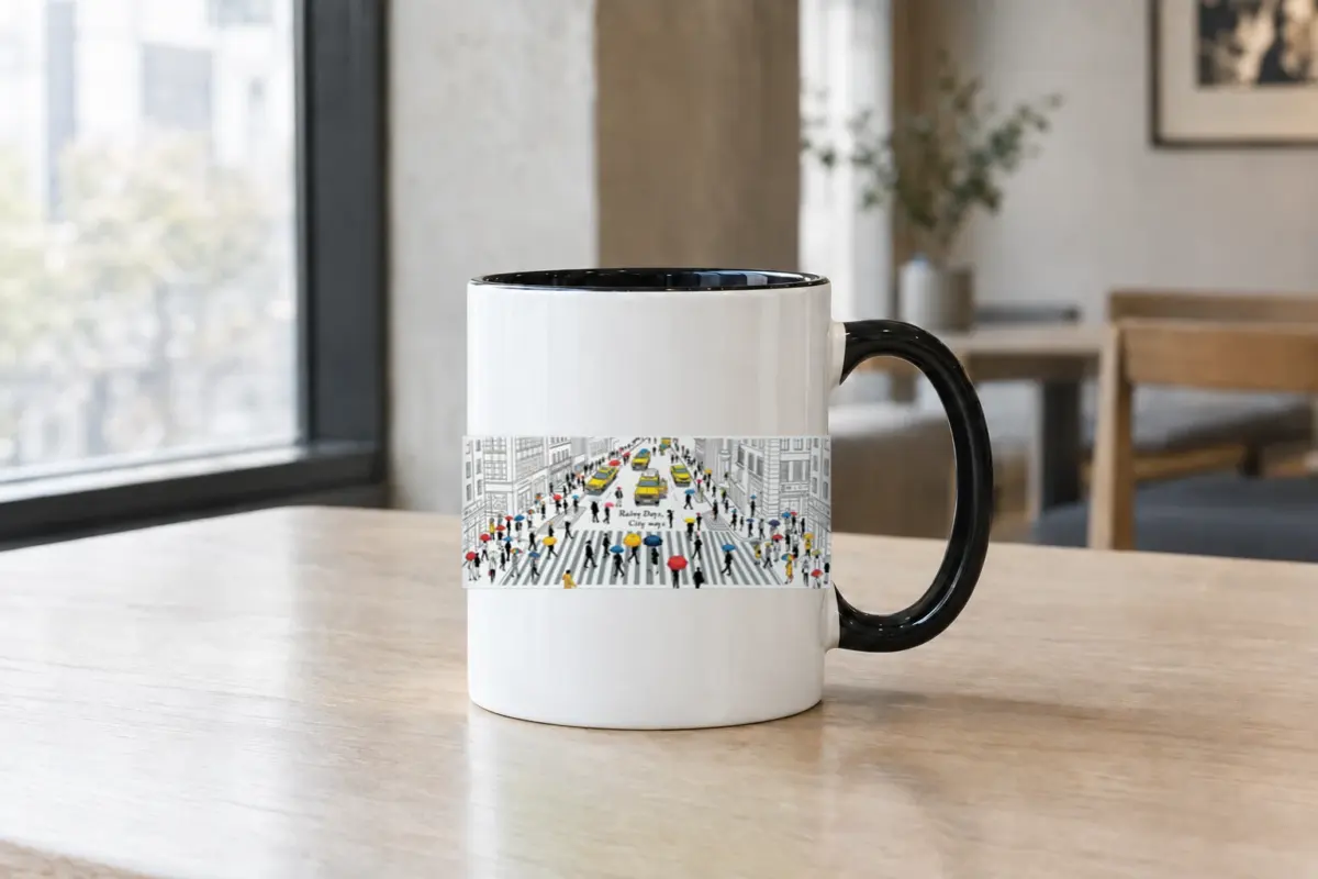 "Rainy Days, City Ways" 11oz Ceramic Mug