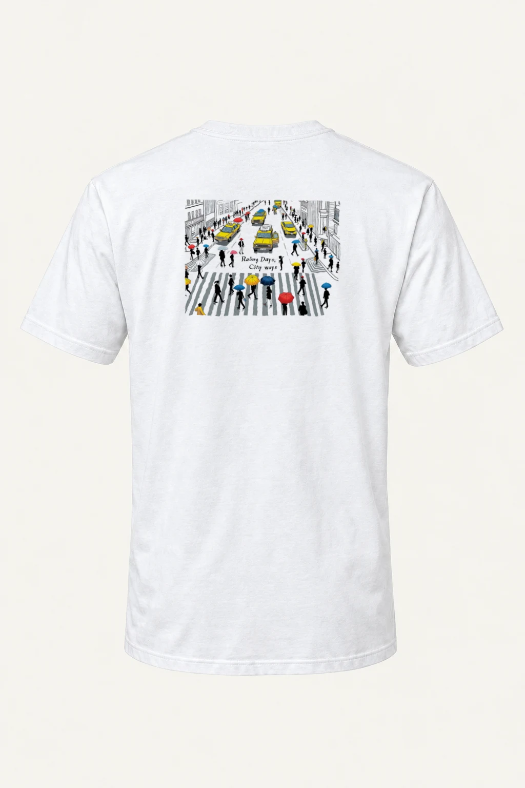 "Rainy Days City Ways" Heavyweight Unisex Crewneck T-shirt | Gildan 5000