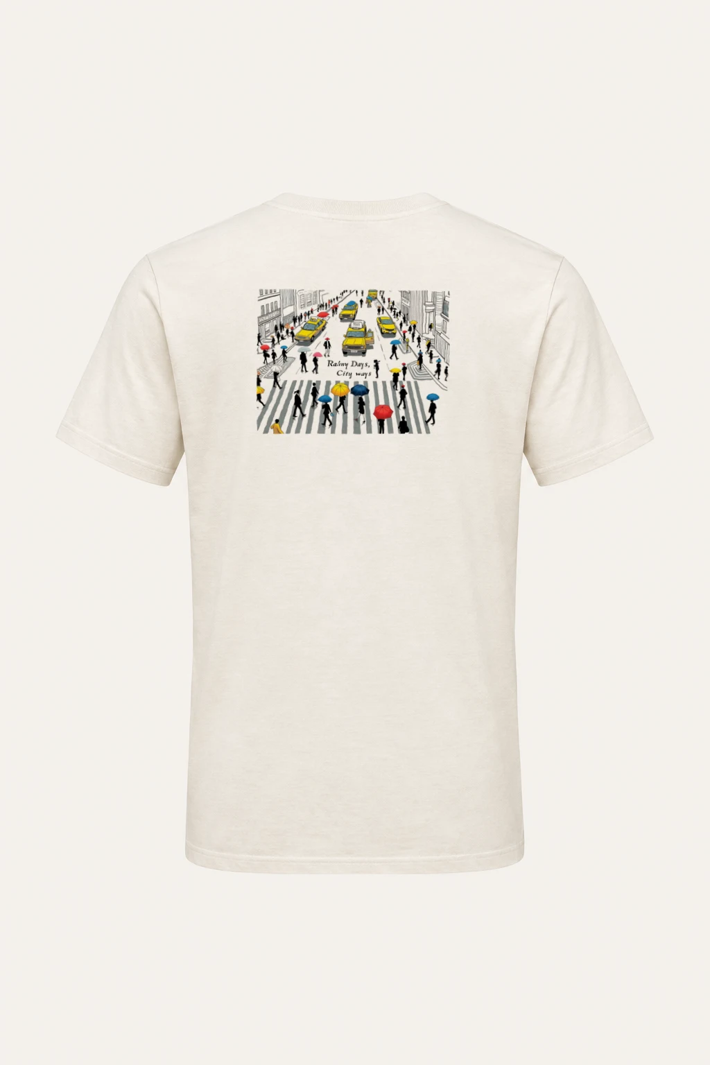 "Rainy Days City Ways" Heavyweight Unisex Crewneck T-shirt | Gildan 5000