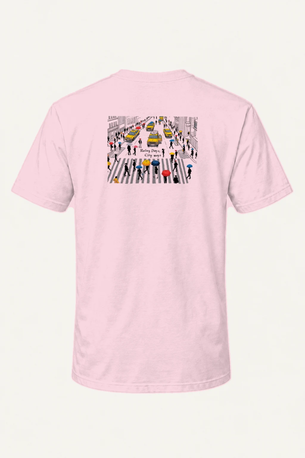 "Rainy Days City Ways" Heavyweight Unisex Crewneck T-shirt | Gildan 5000