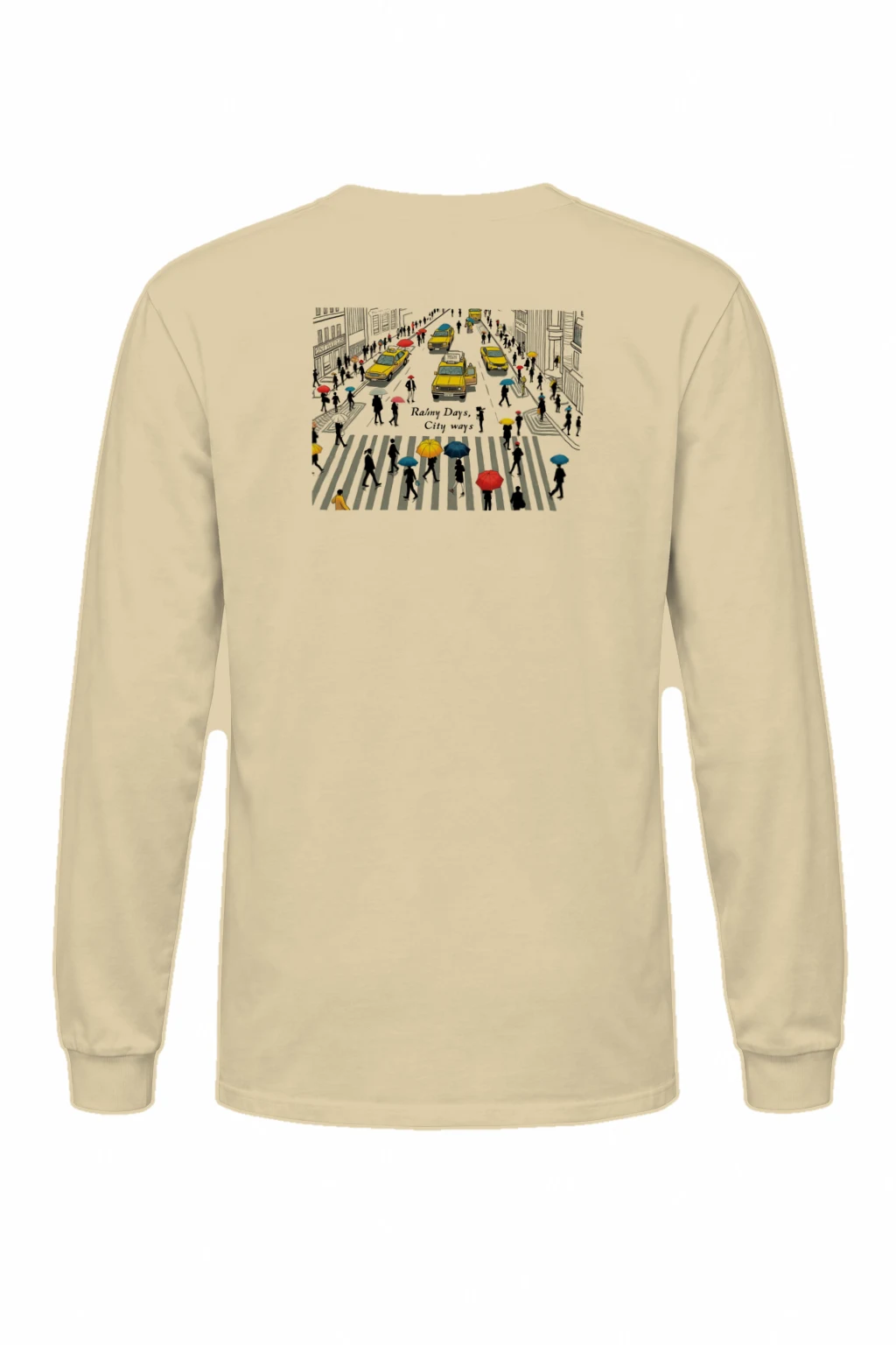 "Rainy Days City Ways" Unisex Longsleeve T-shirt | Gildan 2400