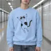 "Raised Paws Cat" Heavy Blend Unisex Crewneck Sweatshirt