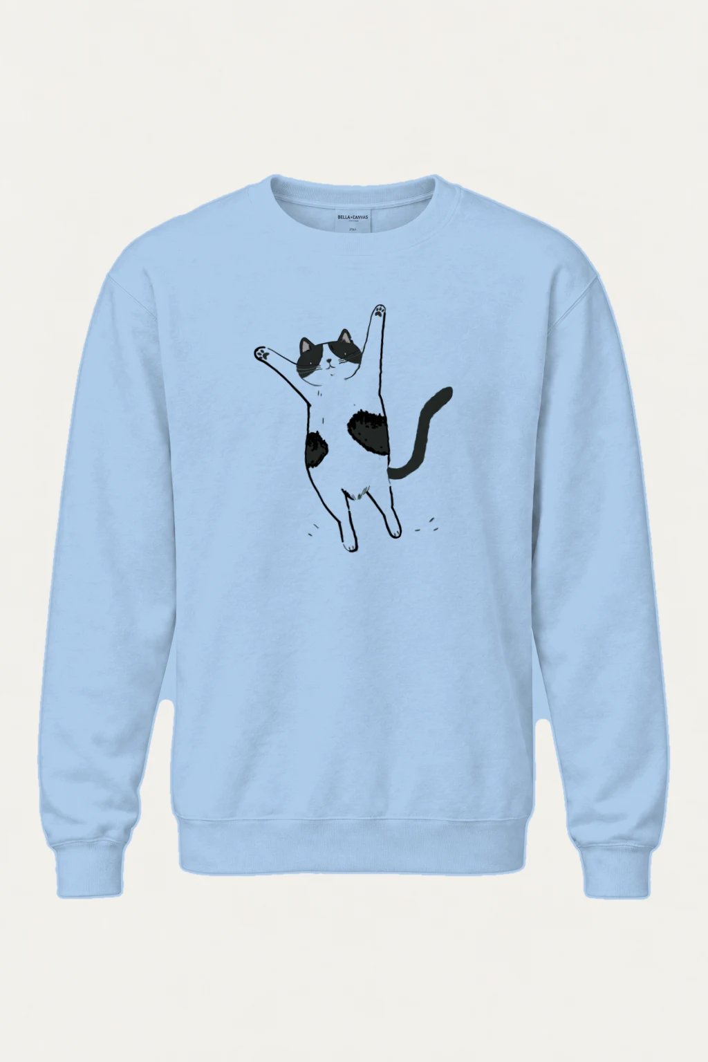 "Raised Paws Cat" Heavy Blend Unisex Crewneck Sweatshirt | Gildan 18000