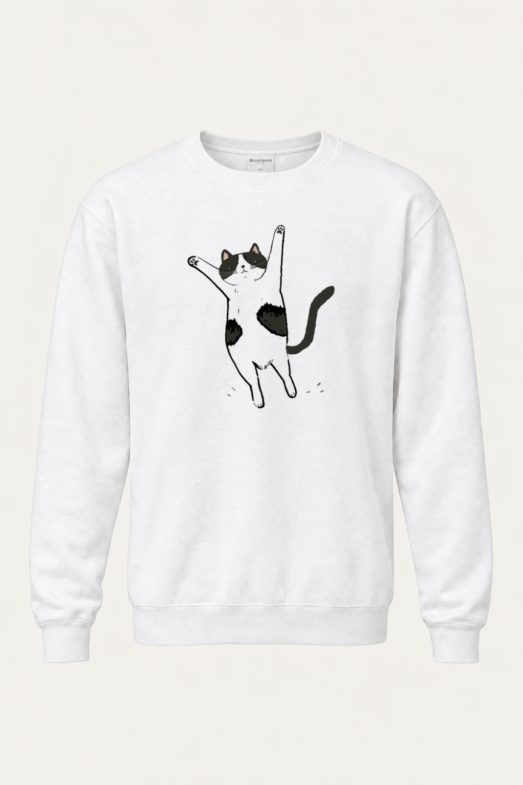 "Raised Paws Cat" Heavy Blend Unisex Crewneck Sweatshirt | Gildan 18000