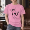 "Raised Paws Cat" Heavyweight Unisex Crewneck T-shirt