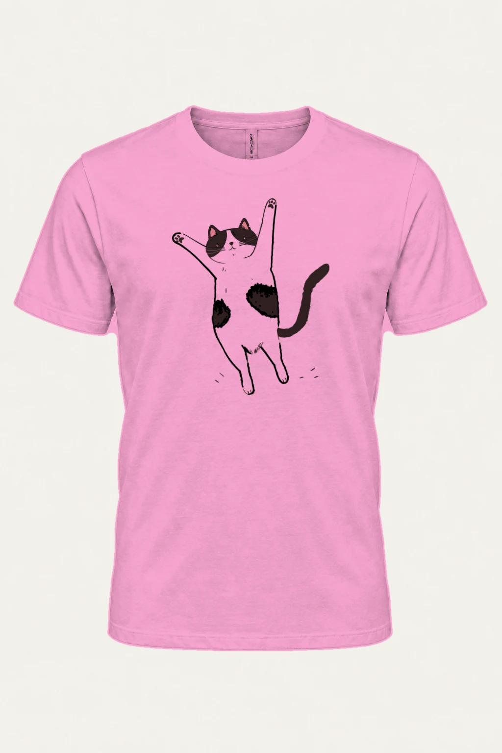 "Raised Paws Cat" Heavyweight Unisex Crewneck T-shirt | Gildan 5000