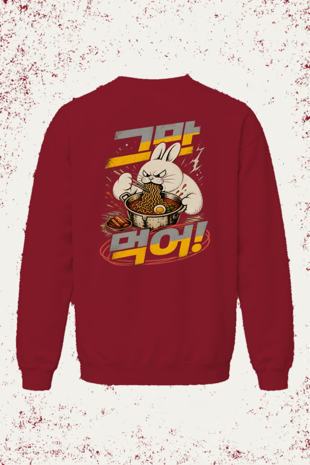 "Ramen Eat!" Unisex Sponge Fleece Crewneck Sweatshirt | Bella + Canvas 3901