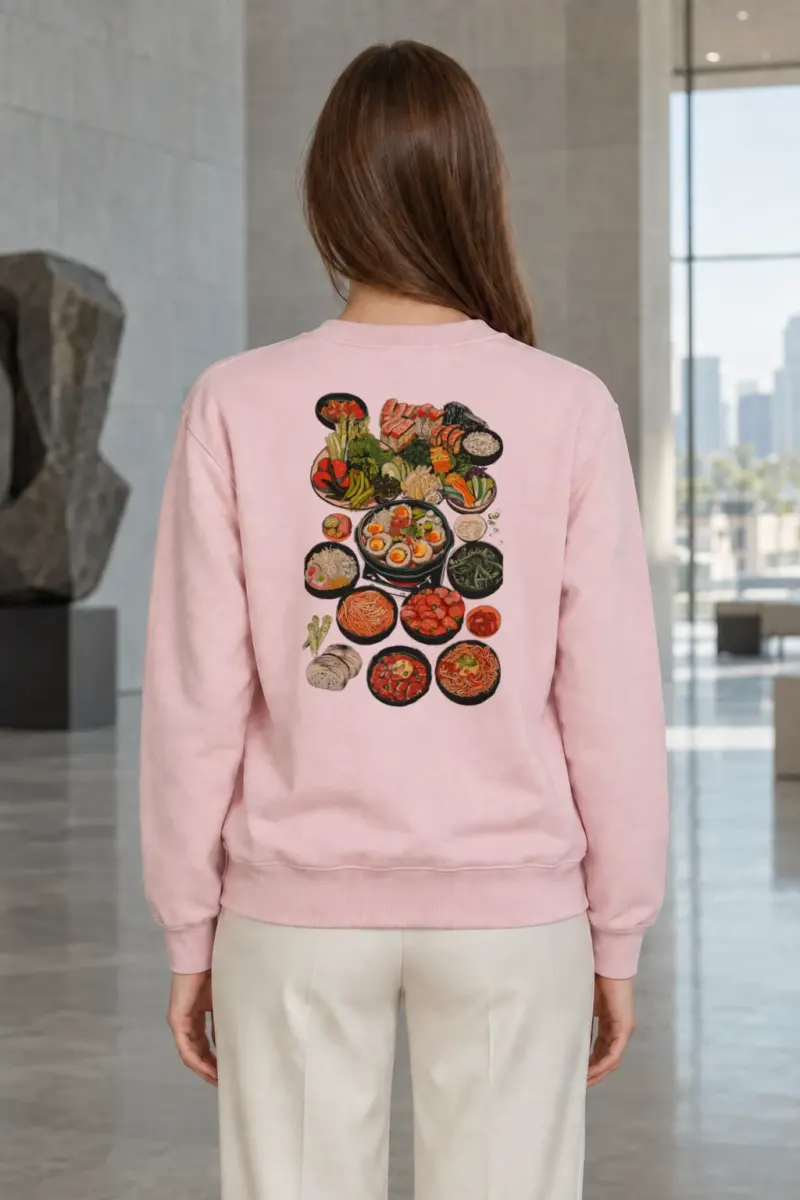 "Ramen Table Spread" Heavy Blend Unisex Crewneck Sweatshirt | Gildan 18000