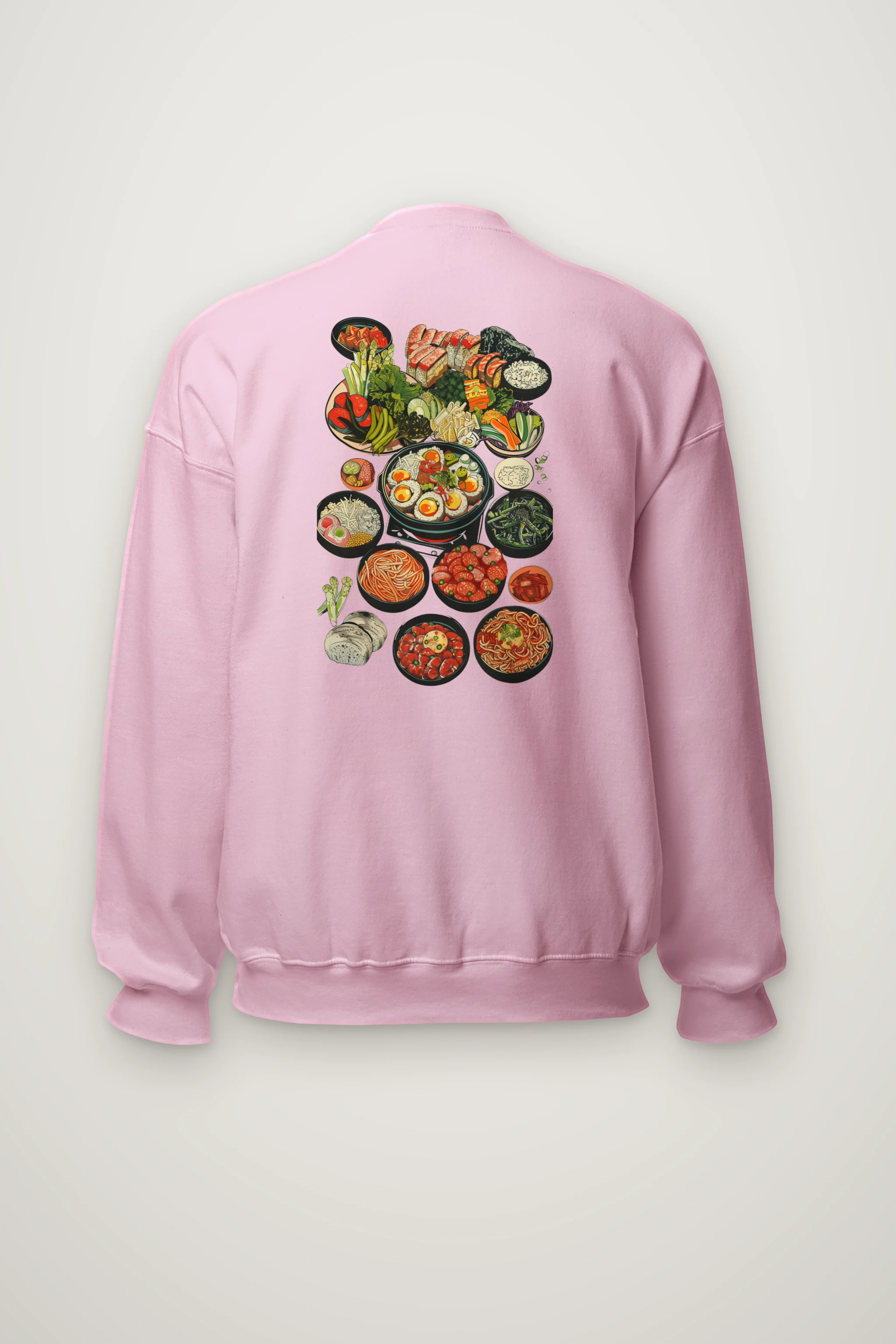 "Asian Food Spread" Heavy Blend Unisex Crewneck Sweatshirt