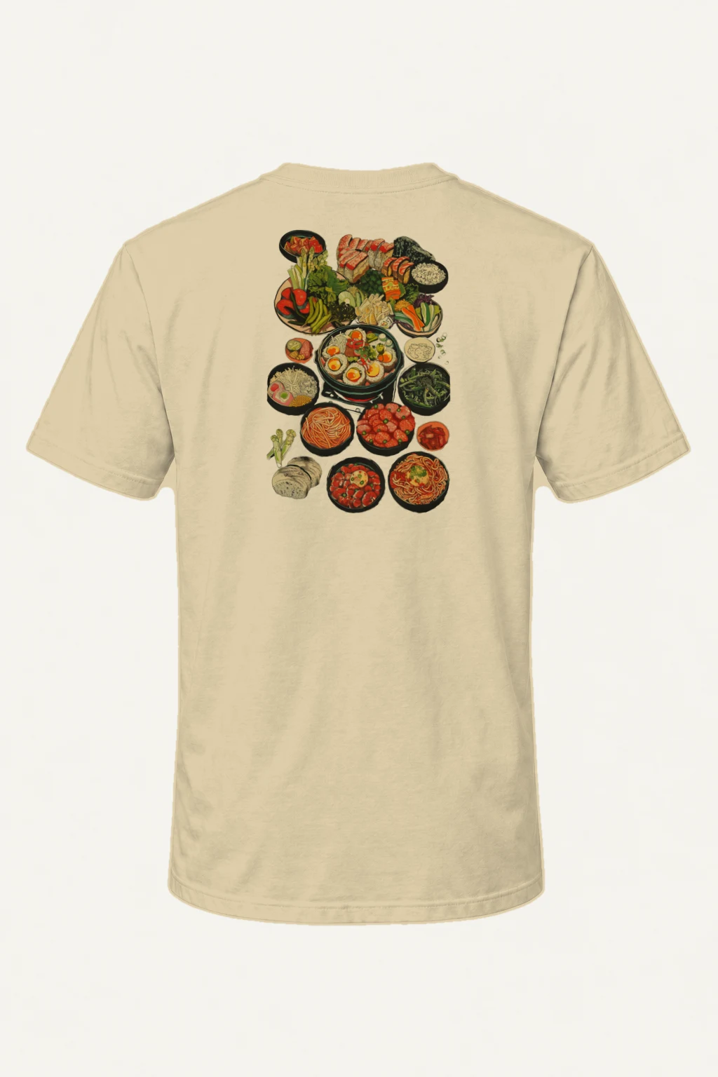 "Ramen Table Spread" Heavyweight Unisex Crewneck T-shirt | Gildan 5000