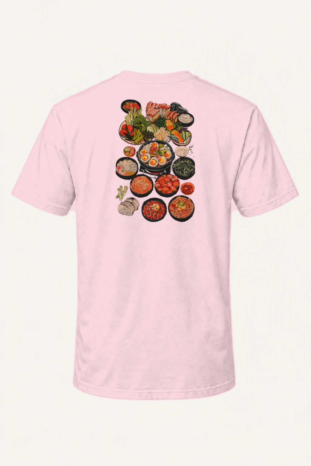 "Ramen Table Spread" Heavyweight Unisex Crewneck T-shirt | Gildan 5000