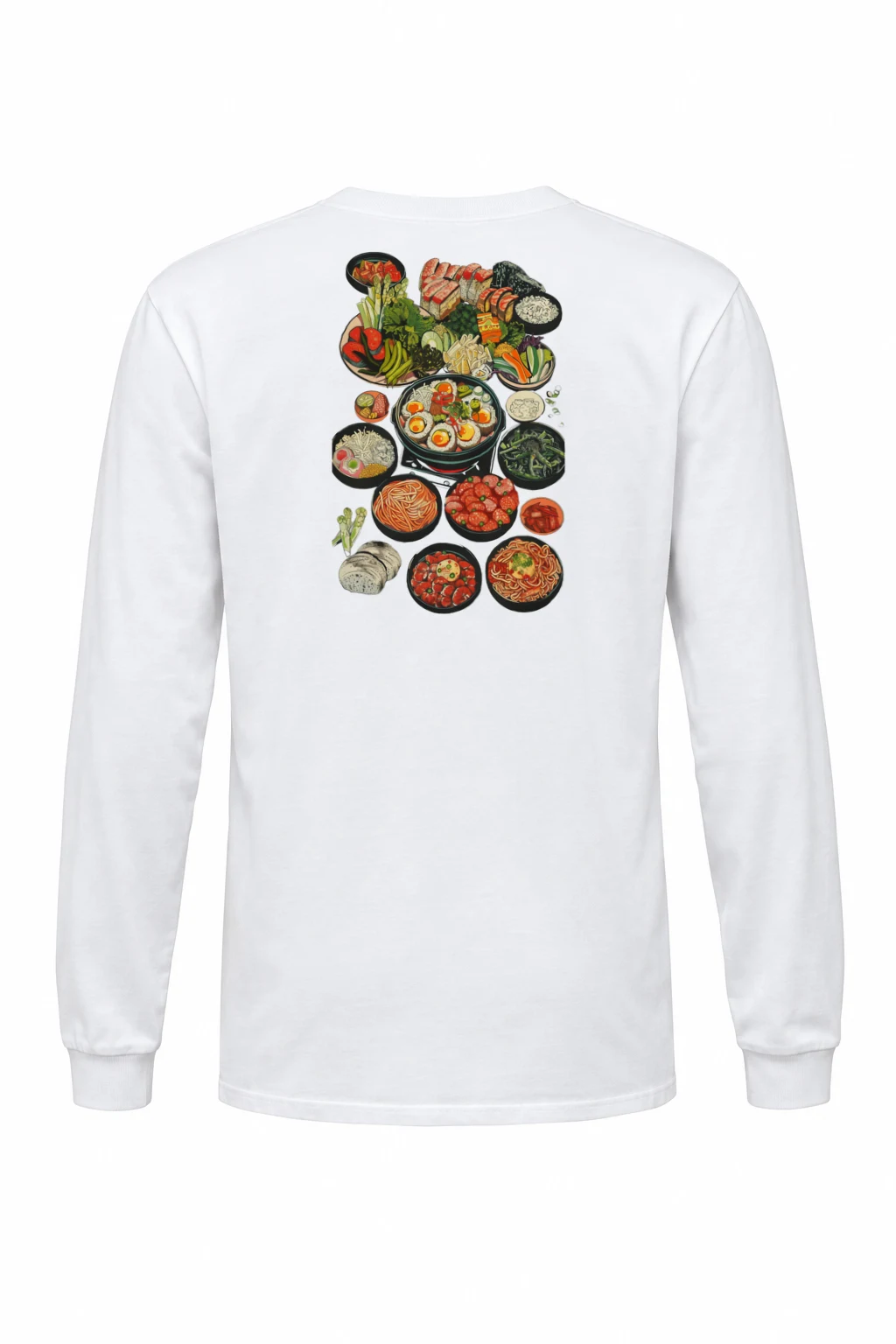 "Ramen Table Spread" Unisex Longsleeve T-shirt | Gildan 2400