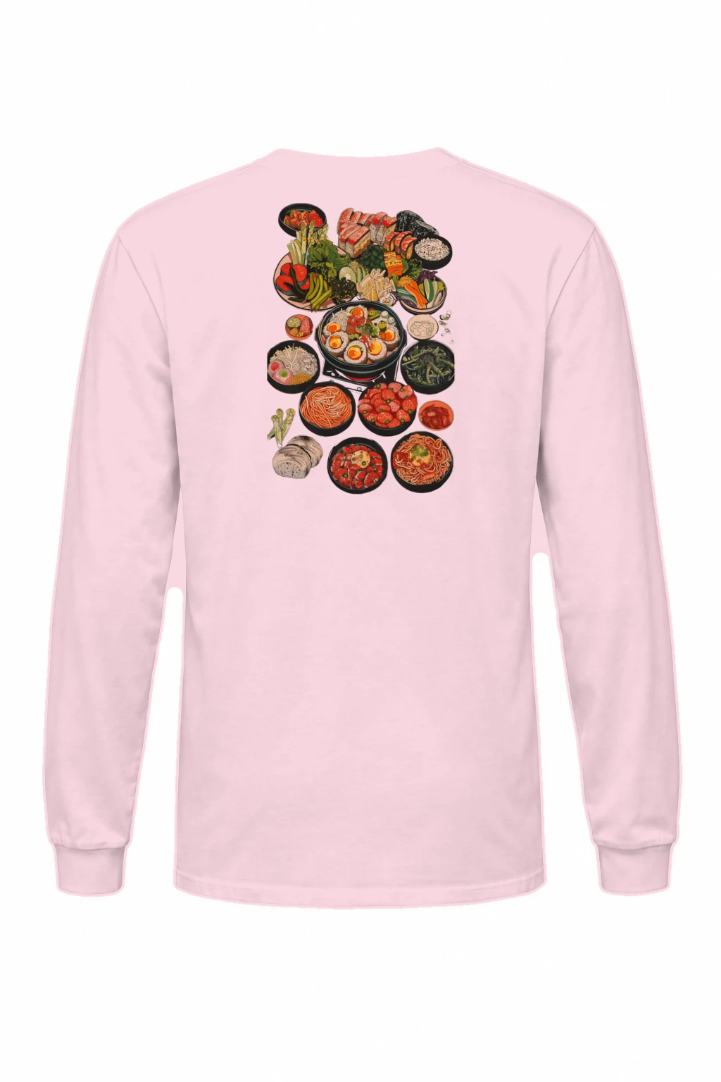 "Ramen Table Spread" Unisex Longsleeve T-shirt | Gildan 2400