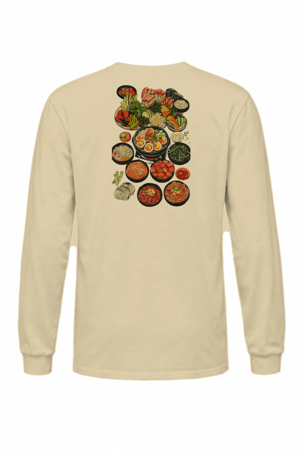 "Ramen Table Spread" Unisex Longsleeve T-shirt | Gildan 2400