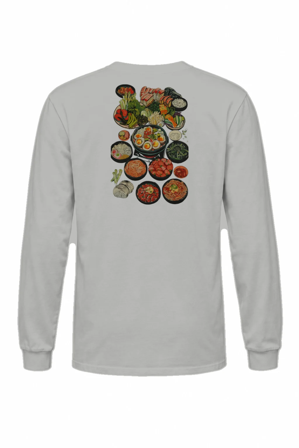 "Ramen Table Spread" Unisex Longsleeve T-shirt | Gildan 2400