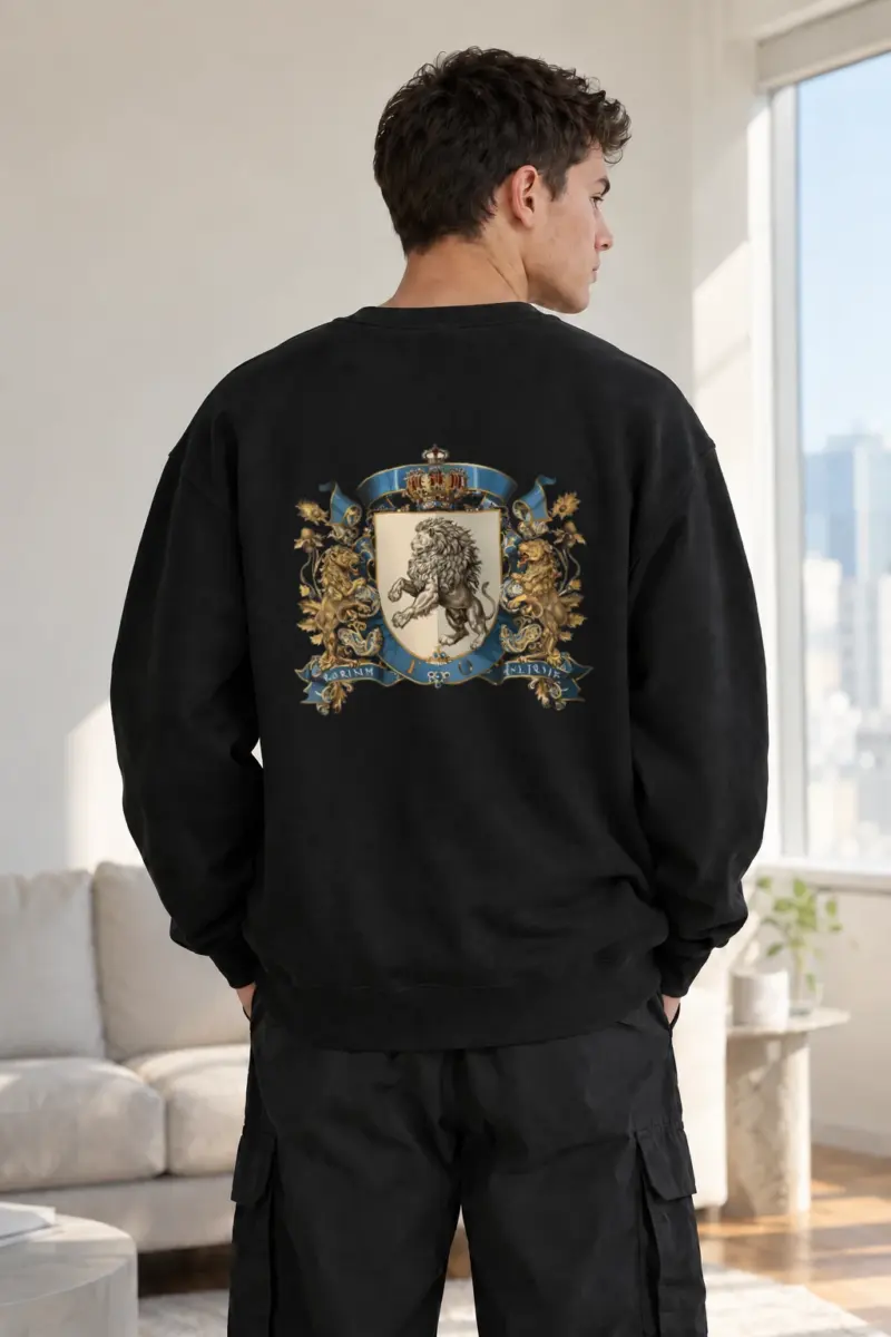 “Rampant Lion Crest” Heavy Blend Unisex Crewneck Sweatshirt | Gildan 18000