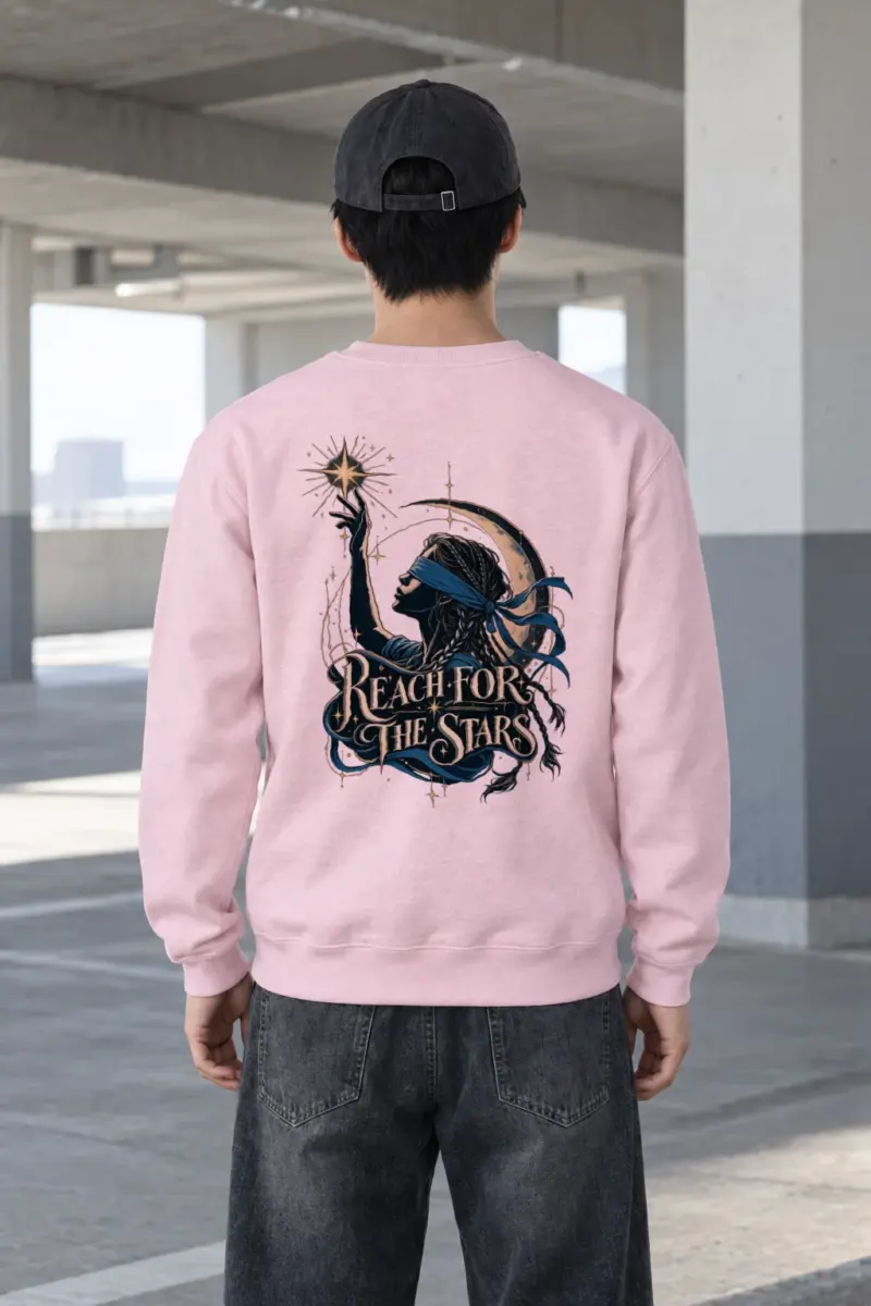 "Reach For The Stars" Heavy Blend Unisex Crewneck Sweatshirt