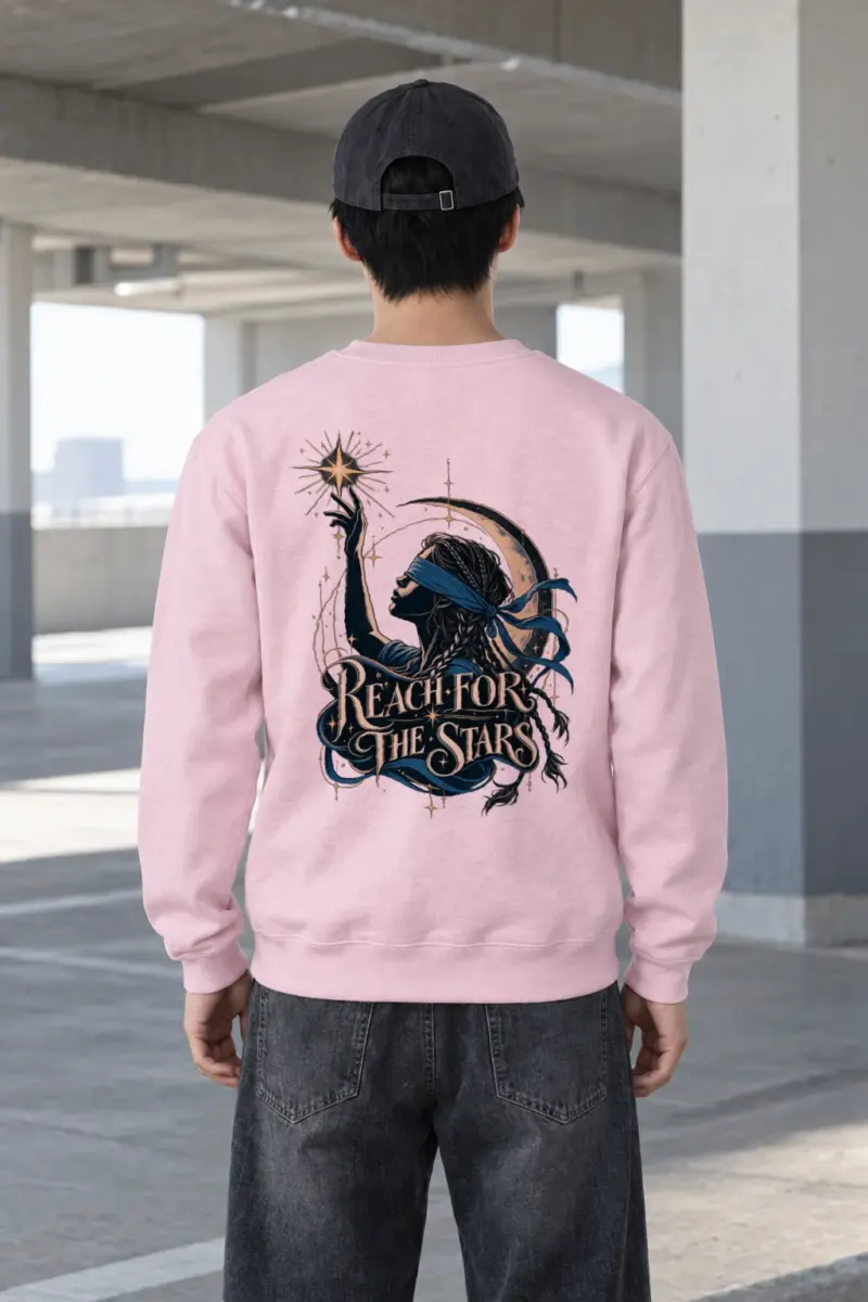 "Reach For The Stars" Heavy Blend Unisex Crewneck Sweatshirt