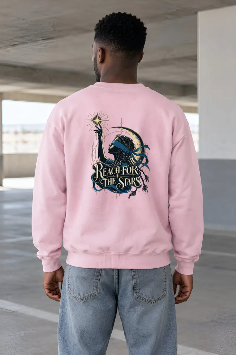 "Reach For The Stars" Heavy Blend Unisex Crewneck Sweatshirt