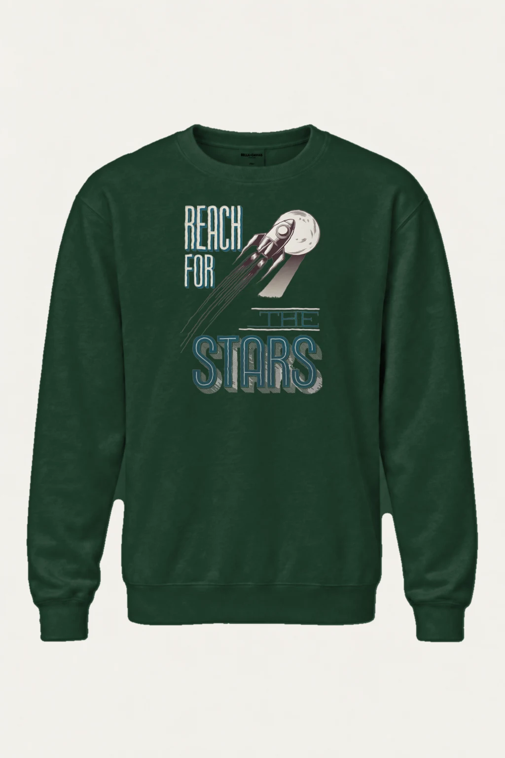 "Reach For The Stars" Heavy Blend Unisex Crewneck Sweatshirt | Gildan 18000