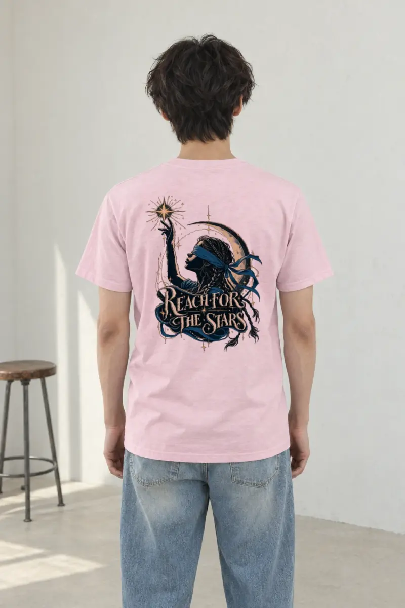 "Reach For The Stars" Heavyweight Unisex Crewneck T-shirt | Gildan 5000