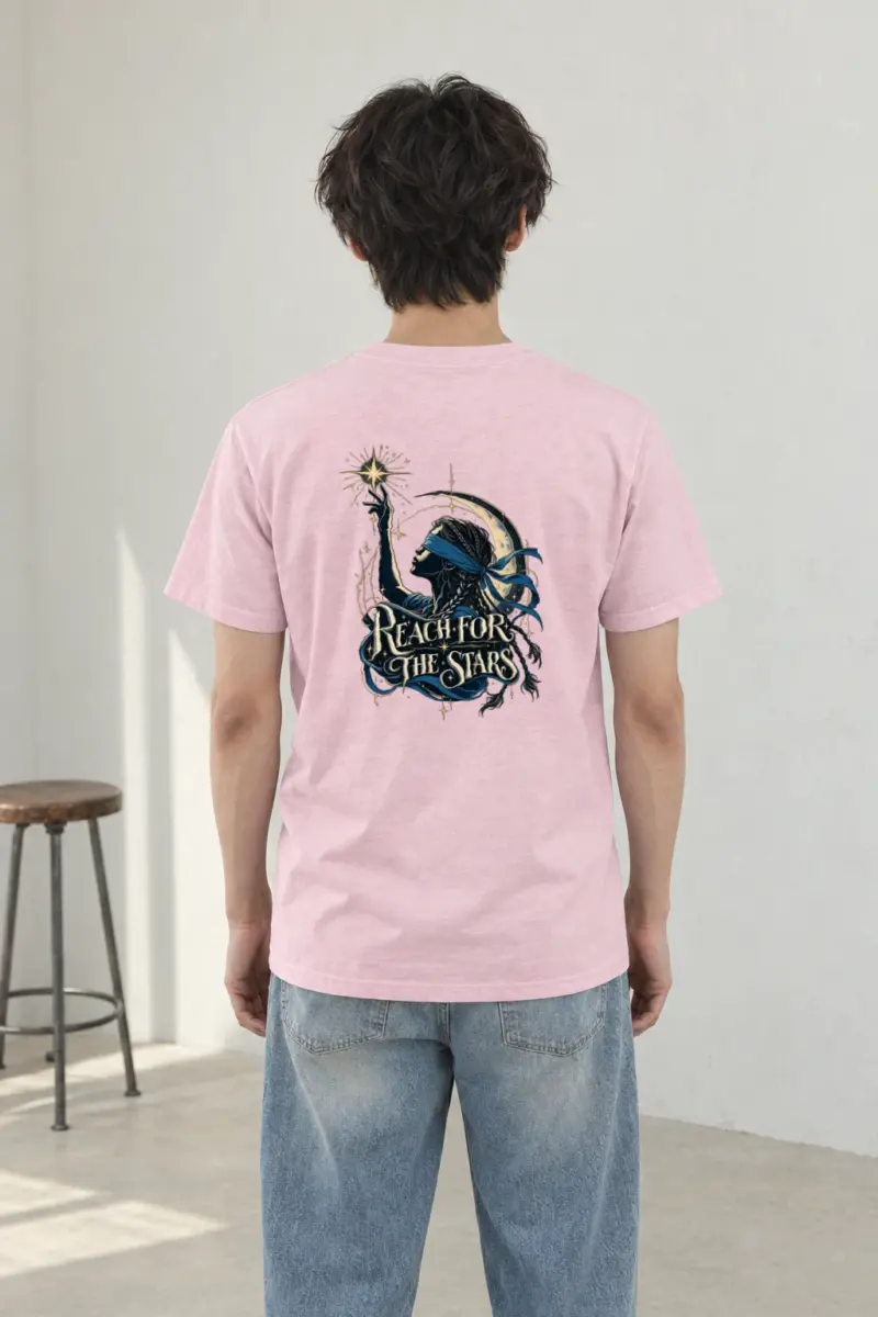 "Reach For The Stars" Heavyweight Unisex Crewneck T-shirt