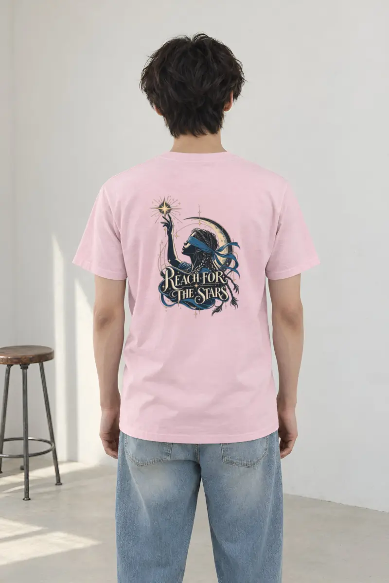 "Reach For The Stars" Heavyweight Unisex Crewneck T-shirt